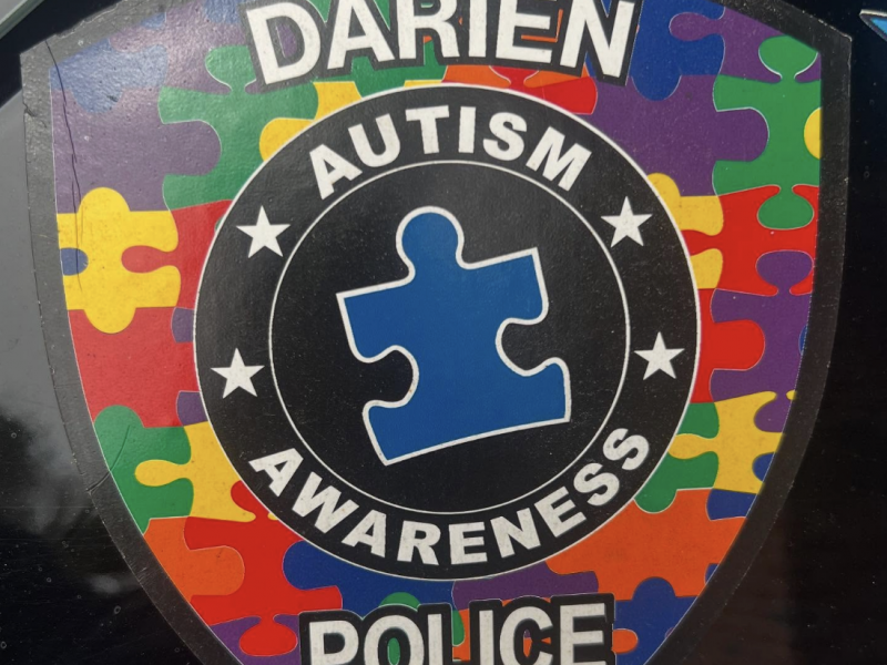 Darien Police Autism Awareness patch 2025